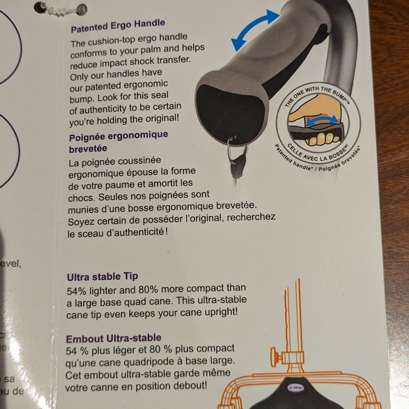 Airgo Comfort Plus w/Mini Quad Cane 730-857 - Picture 7 of 10